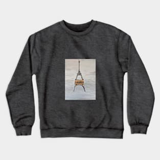 Eiffel Tower Print Crewneck Sweatshirt